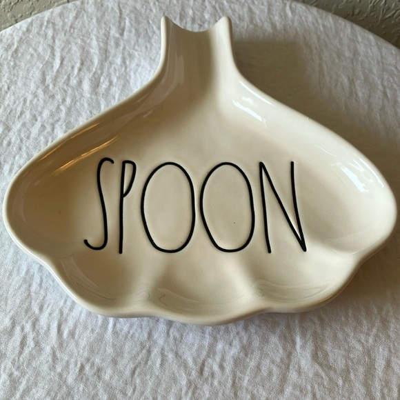Rae Dunn: Cream Spoon Rest - Picture 1 of 13